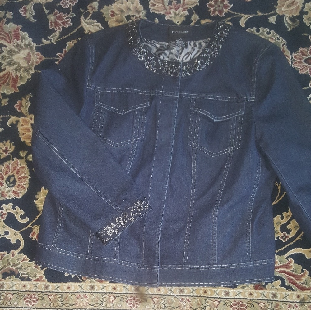 FOCUS 2000 jean jacket - SZ 14